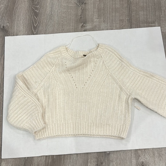 NWOT FREE PEOPLE Carter Pullover Sweater in Ivory Size XS - Picture 12 of 15
